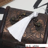 Échantillon Gratuit, Plusieurs Couleurs, Grands Pompons en Soie de 8 cm pour Bijoux, Pompon en Soie 100% Rayonne, Décoration en Soie