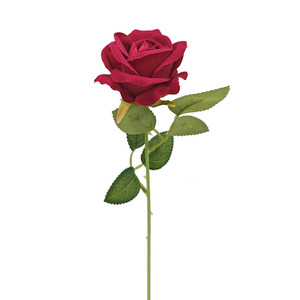 Mini rose artificielle en velours imitation soie pour cadeau de la Saint-Valentin, décoration de mariage et de la maison, accent de bouquet de mariée - Product Image 5