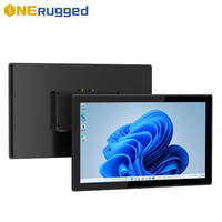 ONERugged P21A Pantalla Táctil Panorámica de 21.5'' PC Industrial Sin Ventilador Montable en Pared Computadora Todo en Uno con Funciones de Tableta Disponibles