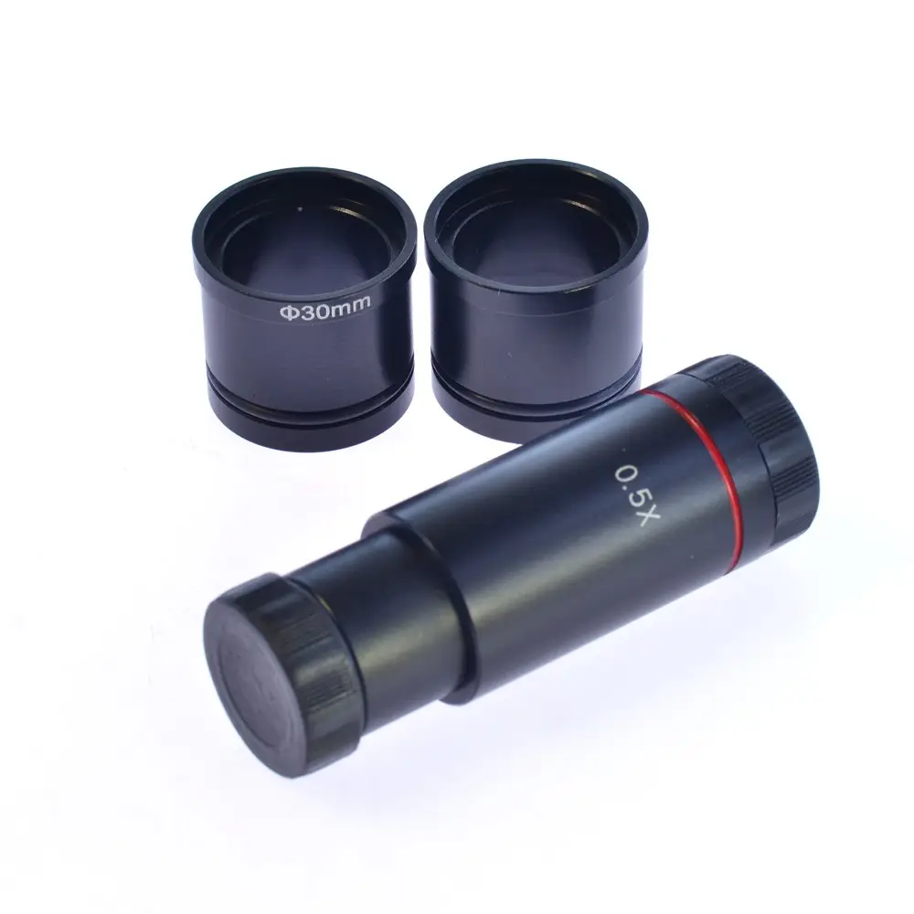 Ldoptic Video Microscope 0.5X C-Mount Lens 23.2mm 30mm 30.5mm CCD CMOS Camera Adapter Digital Eyepiece Accessories