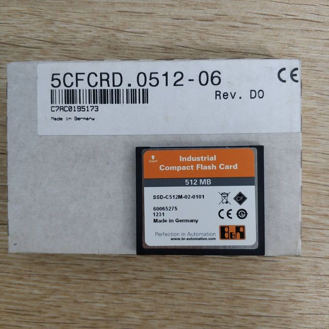 B&R Industrial Compact Flash Card 5cfcrd. 0512-06