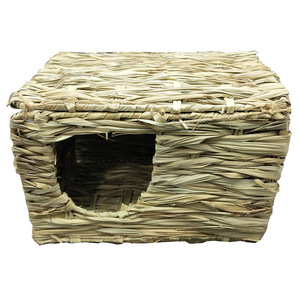 Nouvelle Cage Pliable en Paille pour Lapins, Grande Cage Spacieuse, Maison de Rangement, Nid en Paille Tressée, Maison pour Lapins, Nid pour Hamsters et Lapins - Product Image 3