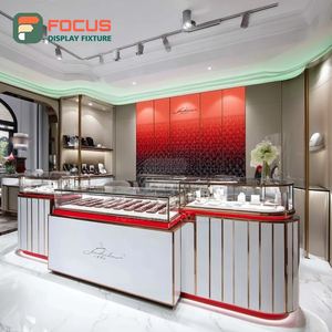 Fabricante de Vitrinas de Joyería de Lujo Personalizadas, Vitrina de Centro Comercial con Panel de Vidrio Templado - Product Image 1