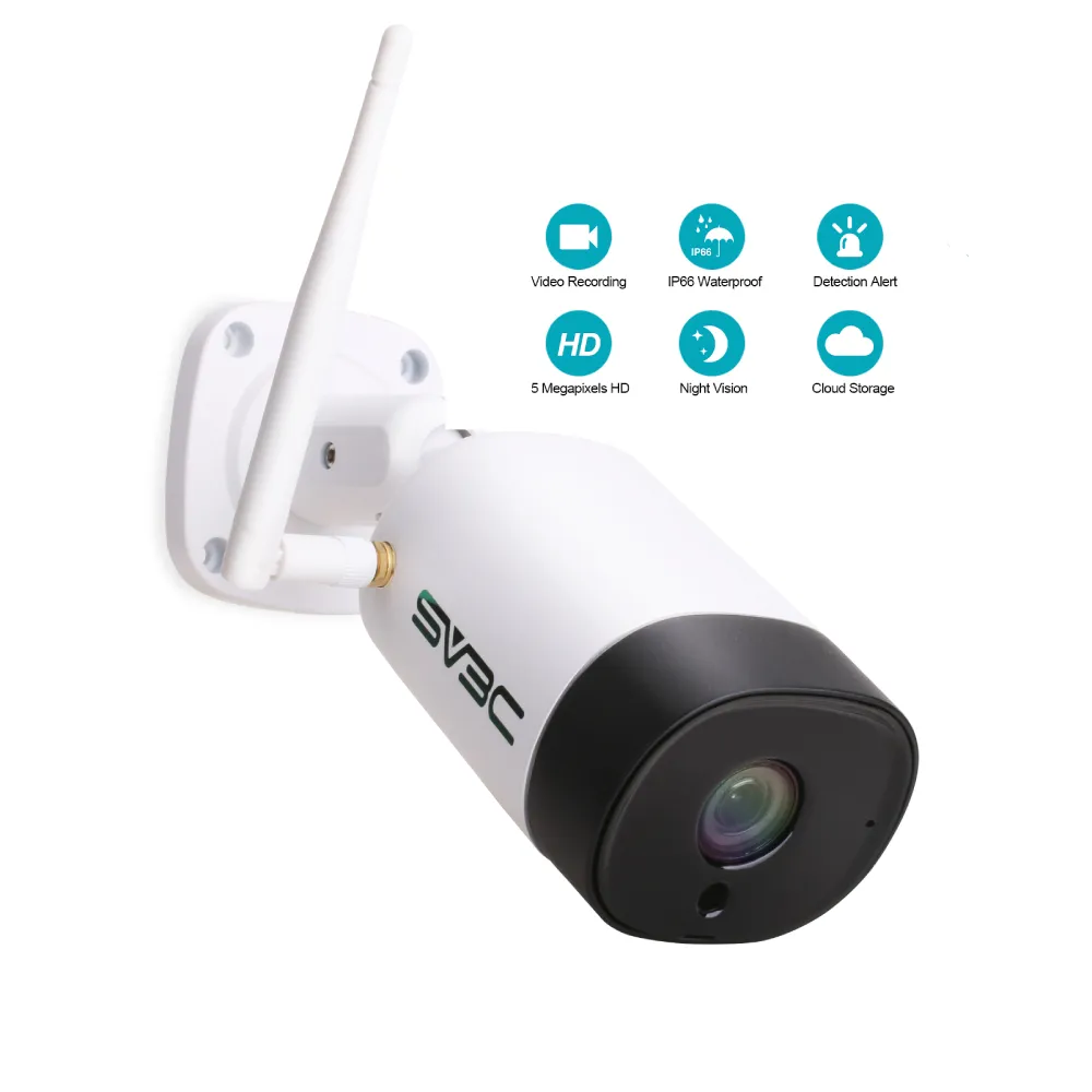 5mp सुरक्षा कैमरा आईपी दो तरह आवाज वायरलेस बुलेट आउटडोर सीसीटीवी कैमरा चेतावनी के साथ एसएमएस