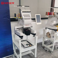 Máquina de Bordar Computarizada para Gorras y Superficies Planas MYSEW MFS1200, Transmisión Inalámbrica de Datos, Bordado Estable de Alta Precisión, Nueva Llegada