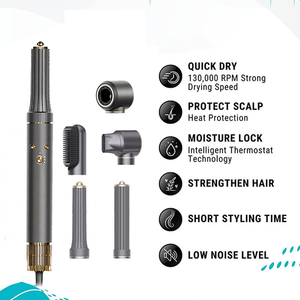 OEM ad alta velocità arricciacapelli piastra per arricciacapelli spazzola aria calda pettine asciugacapelli Set Multi Styler <span class=keywords><strong>capelli</strong></span> 5 6 7 8 <span class=keywords><strong>10</strong></span> <span class=keywords><strong>in</strong></span> <span class=keywords><strong>1</strong></span> - Product Image 3