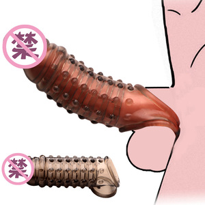 Anneau pénien avec points de stimulation pour adultes, design transparent, taille comme indiqué - Product Image 1