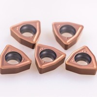 Vente directe usine – Inserts de fraisage CNC WCMX030208-WZ pour forets en U, pour usinage de l'acier, de l'acier inoxydable et des métaux moulés