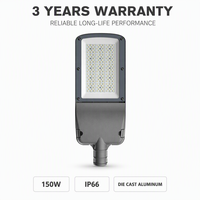 Lampadaire LED commercial extérieur en alliage d'aluminium, étanche IP65, à économie d'énergie, 50W-200W, haute luminosité, pour routes
