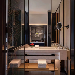 Hiện đại <span class=keywords><strong>LED</strong></span> chiếu sáng khách sạn phòng tắm Gương tủ sang trọng khách sạn đổi mới dự án vải đồ nội thất cho đồ nội thất khách sạn - Product Image 4