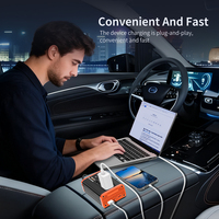 Convertisseur de puissance pour voiture 400W, onduleur 12V 220V à onde sinusoïdale modifiée avec port de charge rapide USB pour les voyages en voiture
