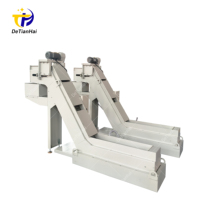 Nouveau Convoyeur à plaques de chaîne en acier inoxydable robuste et réglable, résistant à l'usure, pour l'élimination des débris métalliques des tours CNC