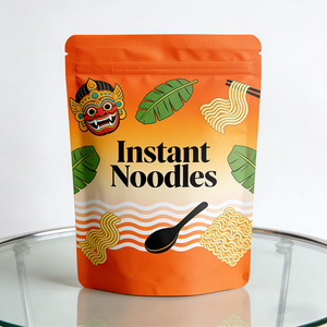 שקית אריזה מפלסטיק בהדפסה אישית עם הלוגו שלך לאריזת מזון, שקית עומדת עם סגירת רוכסן ניתנת לאטימה חוזרת - Product Image 3