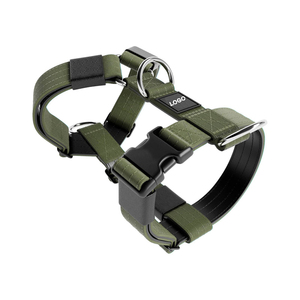 Presión probada <span class=keywords><strong>Durable</strong></span> Metal Broche Espuma Neopreno Forrado Tactical <span class=keywords><strong>Dog</strong></span> Collar Correa con mango suave - Product Image 4