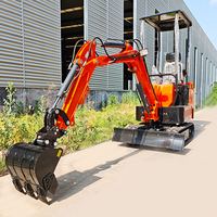 Mini-excavatrice compacte 1 tonne avec moteur CE EPA, livraison gratuite, mini-excavatrice sur chenilles 1 tonne 1,5 tonne
