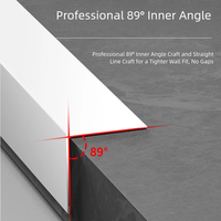 Profilé en aluminium en L, protection d'angle à 90 degrés, bande décorative pour carrelage, bande de protection anti-collision pour mur, style moderne