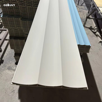 COMOVY Décoration de Plafond Intérieur en Plastique Composite Imperméable Panneaux de Clôture en Wpc 3d Laminés de Luxe Panneau Mural