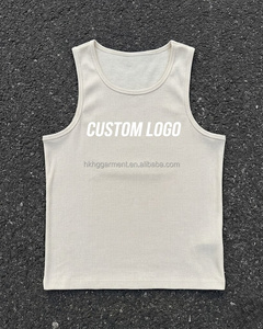 Camiseta sin mangas con efecto vintage, estilo boxy, para hombre, de algodón ligero, con lavado ligeramente desgastado. - Product Image 2