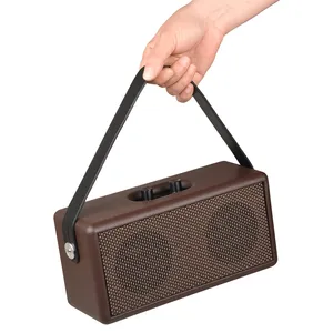 Creative household rectangular wooden card wireless D30 speaker portable gift listening to music BT audio