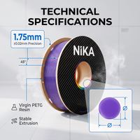 Filament PETG en gros 1,75 mm, résine vierge directe usine, bobine pour imprimante 3D FDM, fournisseur en vrac de pièces industrielles OEM