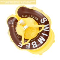 Bouée de natation gonflable sécurisée pour bébé avec auvent solaire amovible, flotteur de piscine pour tout-petit avec harnais de sécurité pour l'apprentissage aquatique