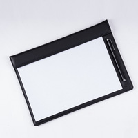 Bloc-notes d'hôtel personnalisé Offwhite avec logo et code QR, bloc-notes à lignes larges, portfolio de sublimation avec bloc-notes