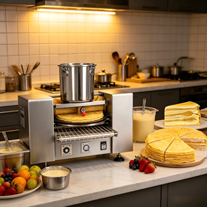 Crêpière à <span class=keywords><strong>induction</strong></span> 16 pouces ronde, idéale <span class=keywords><strong>pour</strong></span> snack-bars, cuisson rapide et sans effort – Meilleur prix - Product Image 1