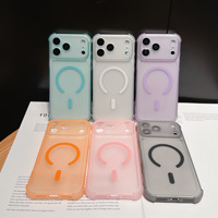 Coque de protection magnétique antichute à quatre coins en mat pour iPhone 18 Pro Maxi, compatible avec les coques de téléphone iPhone 17, 16, 15, 14, 13
