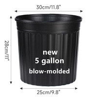 Maceta Cuenco De Plastico Reciclado Pot de pépinière 7,5 L Pots de plantes en plastique bon marché Pot de pépinière en vrac Machine de fabrication