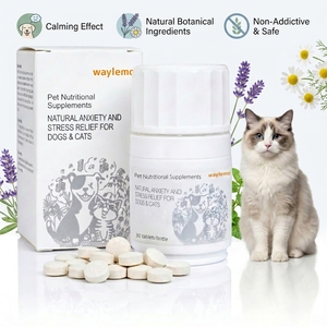 Waylemo Compresse Calmanti per Cani e Gatti, Integratore Antistress per Animali Domestici, Supporto per il Comportamento e il Stress - Product Image 1