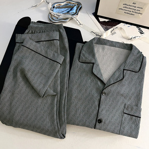 <span class=keywords><strong>Pigiama</strong></span> in Cotone Cloud di Alta Qualità per <span class=keywords><strong>Uomo</strong></span>, Cardigan <span class=keywords><strong>Primaverile</strong></span> Morbido con Maniche Lunghe e Pantaloni, Abbigliamento Casual da Casa - Product Image 4