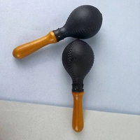 Modern Durable Wood Handle Plastic Maracas KTV Atmosphere Props Band Performance Percussion Instruments Early Education Teaching