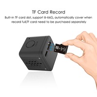 Caméra de sécurité WiFi miniature Tuya 1080P 2MP 135 °   Caméra de surveillance intérieure à vision nocturne infrarouge grand angle avec suivi de mouvement