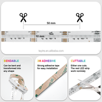 Ruban lumineux commercial flexible à changement de couleur RGB+W DC 24V 840LED 16.8W COB LED pour exposition d'art, scène, événement