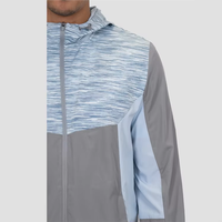 Ensemble Sport Homme Personnalisé Sans Marque Deux Pièces Bicolore Costume Polyester Veste Imperméable Nylon 100% Coupe-Vent de Pluie de Course