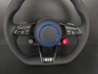 Volant sport personnalisé pour Volkswagen VW Golf 7/Passat en fibre de carbone pour cuir avec surpiqûres et ligne bleues