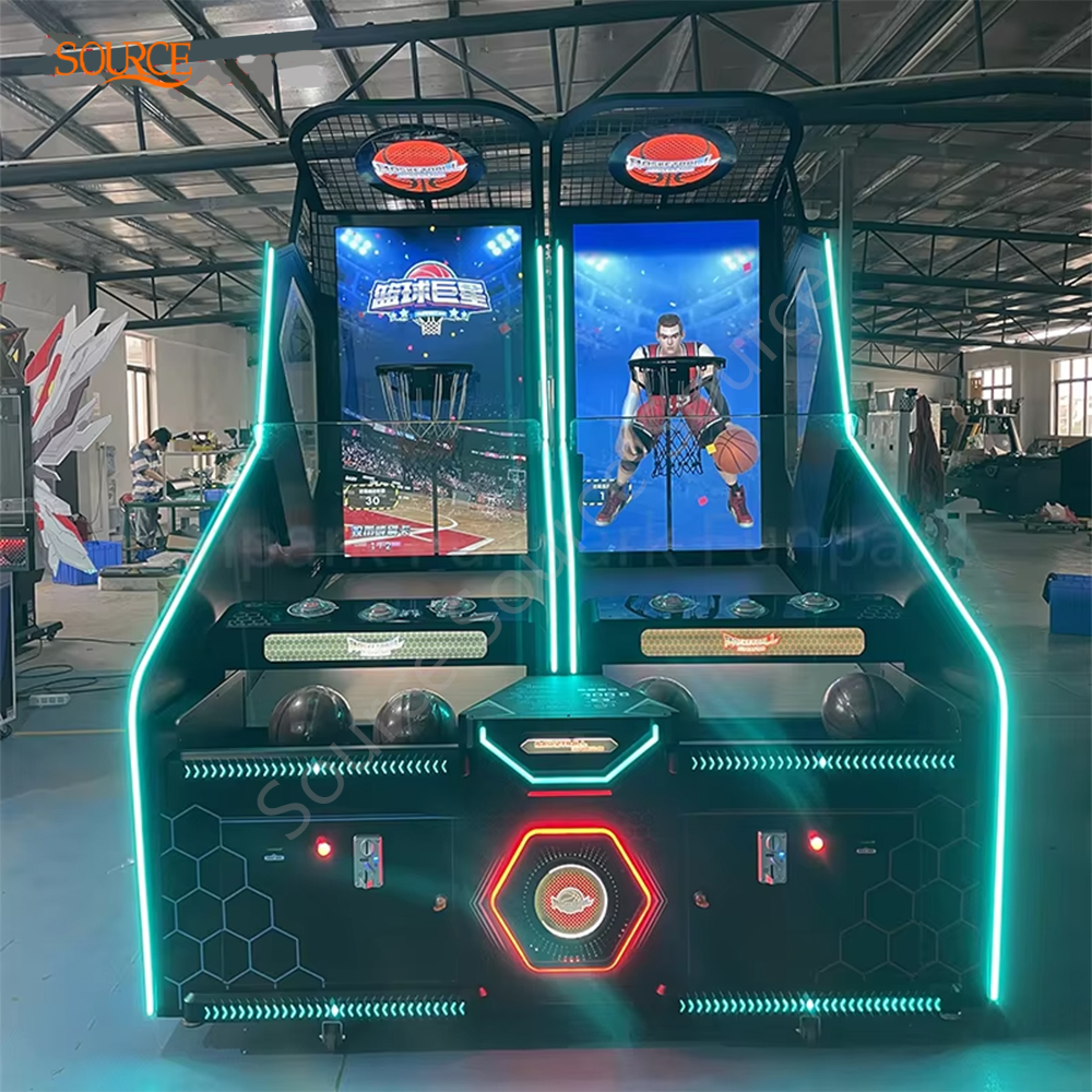 Coin Operated Basketball Arcade Game Machine Electronic Street Basketball Shooting Machine