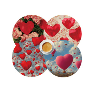 Posavasos Redondos <span class=keywords><strong>de</strong></span> Madera Aislantes con Diseño <span class=keywords><strong>de</strong></span> Corazón Rosa <span class=keywords><strong>para</strong></span> el Día <span class=keywords><strong>de</strong></span> San Valentín, Posavasos Retro <span class=keywords><strong>de</strong></span> <span class=keywords><strong>Corcho</strong></span>, Posavasos Personalizados <span class=keywords><strong>para</strong></span> <span class=keywords><strong>Mesa</strong></span> <span class=keywords><strong>de</strong></span> Café - Product Image 6