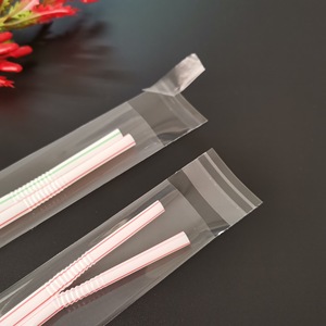 Bolsas de plástico OPP transparentes Jiuhong para empaquetar palillos y pajitas, largas, a prueba de polvo, autoadhesivas y desechables - Product Image 2