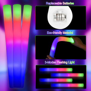 High-Quality Promotional <b>Light</b> <b>Sticks</b> Glowing Detailed Foam <b>Sticks</b> with LED <b>Lights</b> Party Supplies for Wedding Raves Concert - Product Image 2