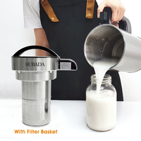 Machine à lait végétal multifonctionnelle 1,5 L grande capacité pour usage domestique – Idéale pour lait de soja, amandes, noix, flocons d'avoine – Nouveauté promotionnelle
