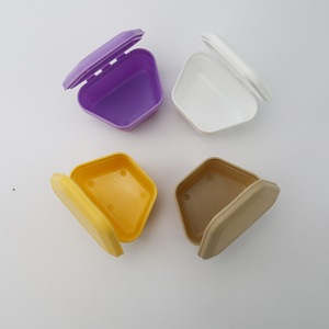 Portable <b>Denture</b> Case LK-404 Plastic Trapezoidal Storage <b>Box</b> For Adult Orthodontic Use - Product Image 2