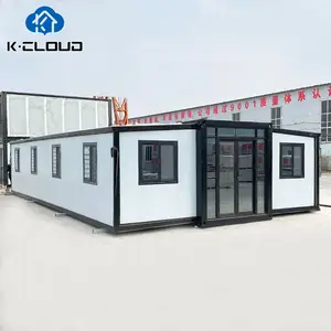 Úc Granny phẳng cách âm 40ft hiện đại cách nhiệt mở rộng container prefab Nhà 5 phòng Ngủ Di chuyển biệt thự đúc sẵn