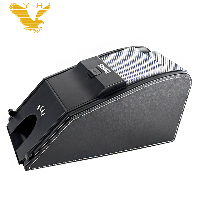 YH Casino Baccarat Table Game Leather 2 in 1 Card Shuffler and Dealer