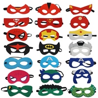 Accessoires de fête design de dessin animé halloween noël bricolage masque facial en feutre masques d'animaux pour enfants