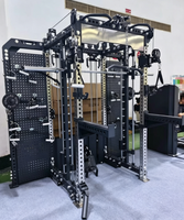 Nouveau modèle de rack de musculation |   Machine multifonction intégrée avec Lat Pulldown, Low Row, Smith Cable Crosser et double blocs de poids