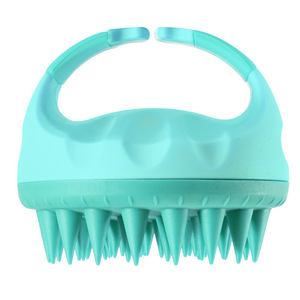 A0472 Appareil de massage du cuir chevelu portable en silicone, brosse de douche manuelle pour cheveux, peigne pour shampoing et soin des cheveux sous la douche - Product Image 5