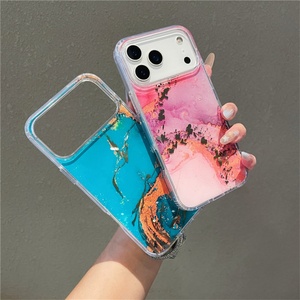 Funda de Teléfono de Lujo con Efecto Mármol Electrochapado para iPhone 17 Pro Max, 17 Air, 16, 15, 14, 13, 12, Carcasa Antigolpes de TPU y PC - Product Image 3