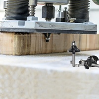 Rond sur perle toupie rayon 1/8 ",1/4",5/16 ",3/8" coin arrondi bord formant Cutter roulement à billes Guide 1/4 "tige