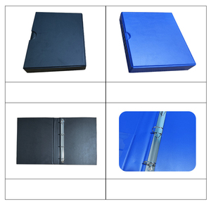 <span class=keywords><strong>A4</strong></span> PU da bìa cứng bất động sản kế hoạch tem đồng xu tay áo cuốn sách biểu tượng tùy chỉnh in ấn phù hợp với hộp 3 Vòng chất kết dính với slipcase - Product Image 6